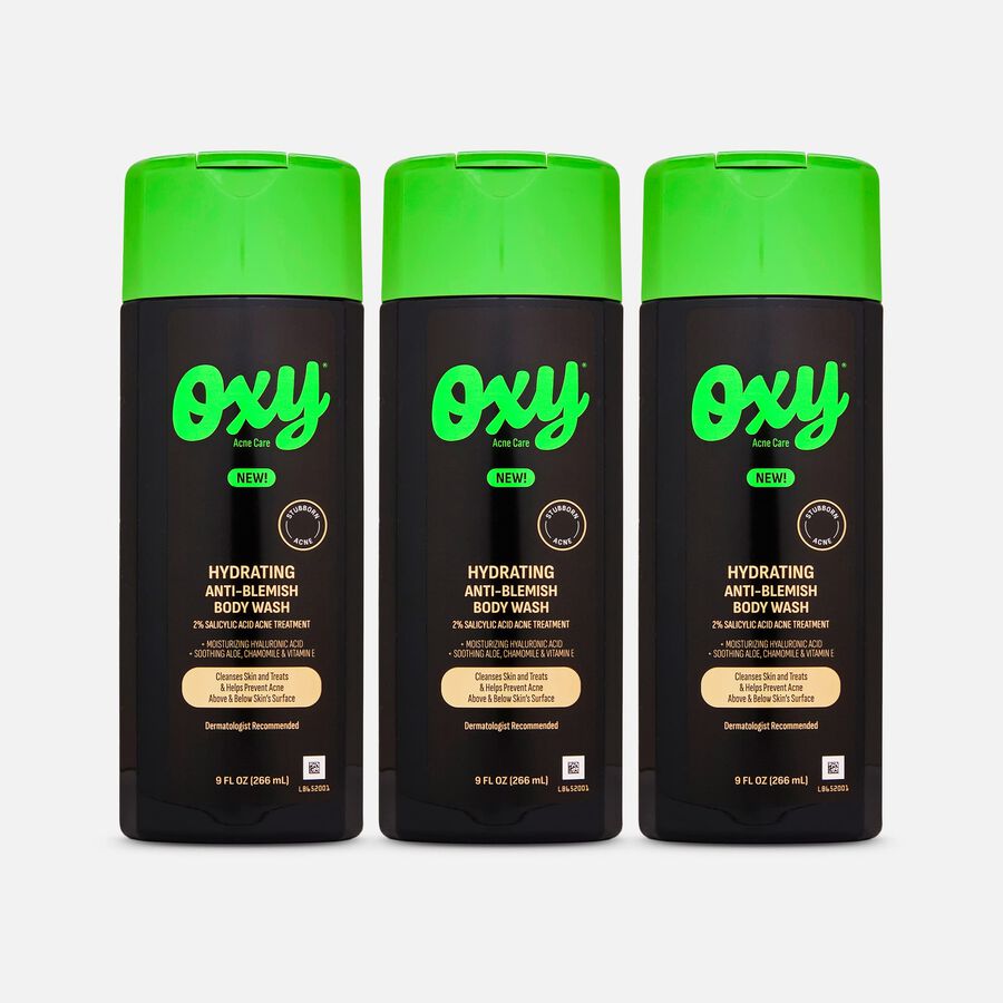 OXY Hydrating Anti-Blemish Body Wash, 9 oz. (3-Pack), , large image number 0