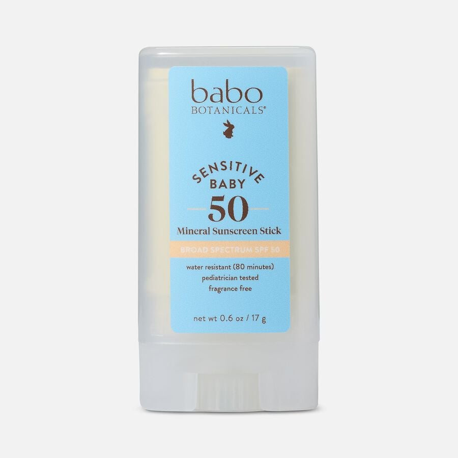 Babo Botanicals Baby Face Mineral Sunscreen Stick, SPF 50, .6 oz., , large image number 0