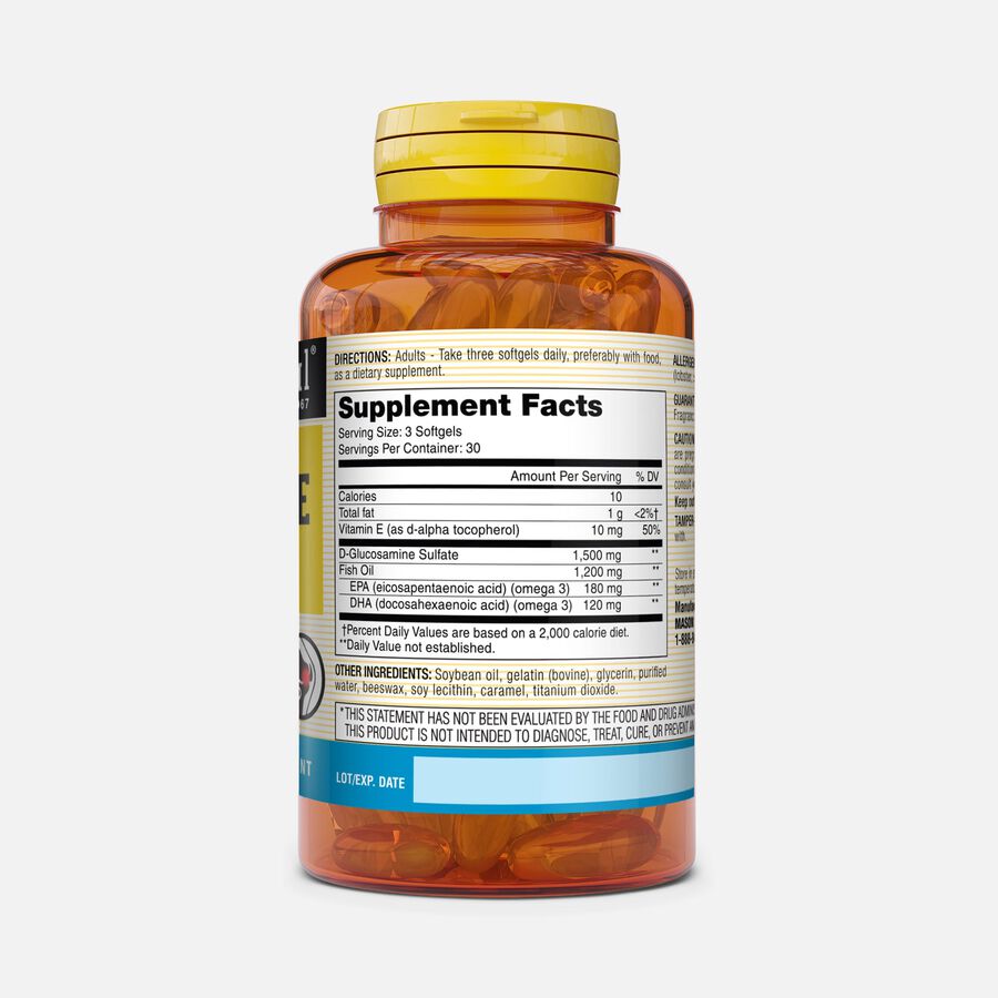 Mason Vitamins Natural Glucosamine & Fish Oil Softgels, 90 ct., , large image number 1