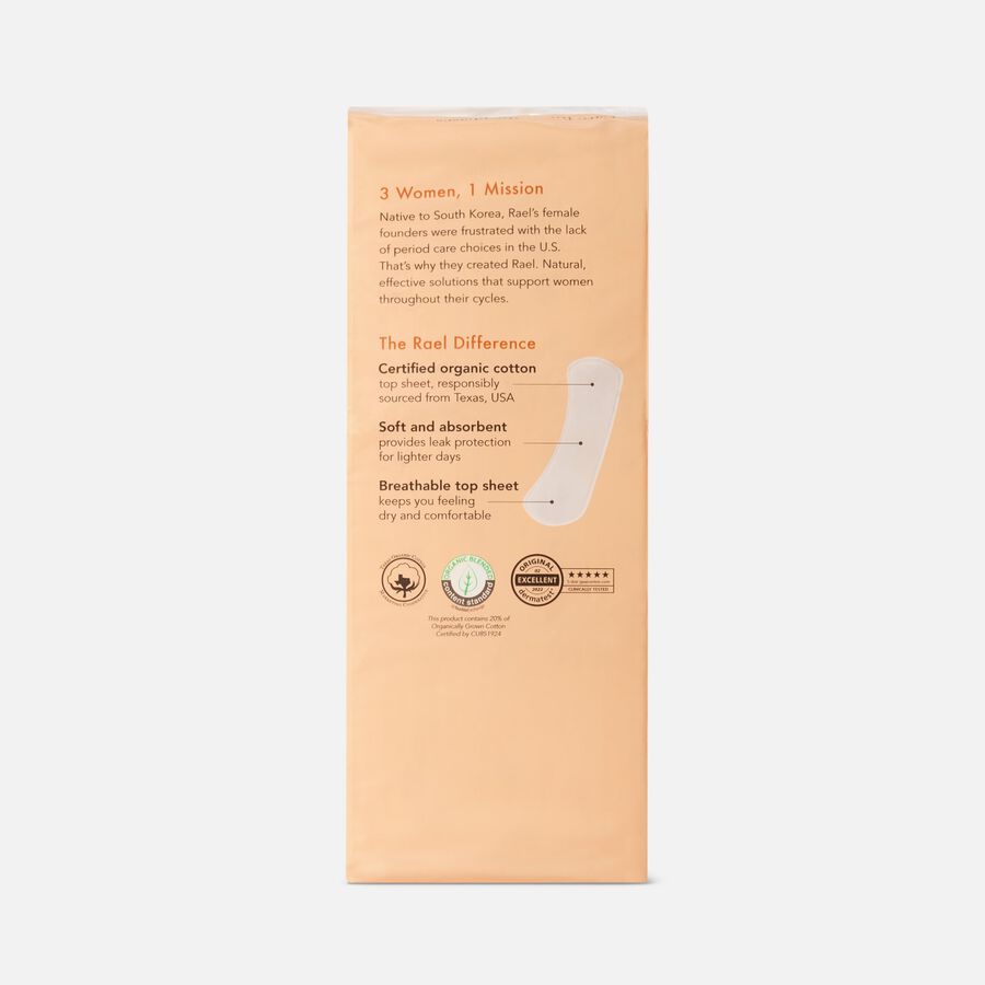 Rael Organic Cotton Cover Panty Liners, Regular, 60 ct., , large image number 1