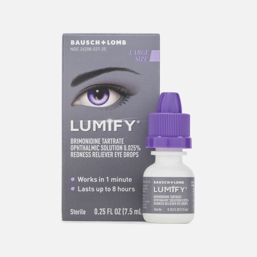 LUMIFY Redness Reliever Eye Drops, 0.25 fl oz (7.5ml), , large image number 0