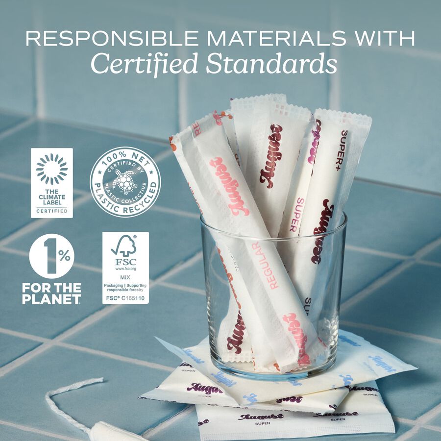 August Regular Tampons, 16 ct., , large image number 6