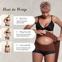 What Waist Maternity Wrap Band, Black, , large image number 2