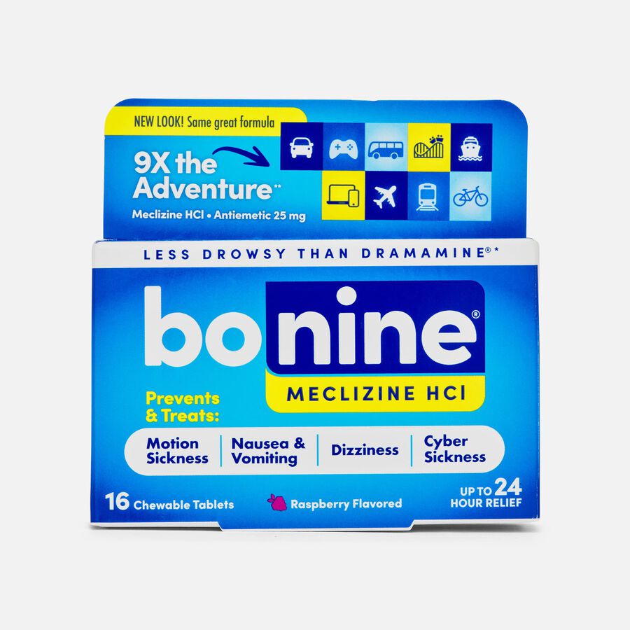 Bonine&reg; Motion Sickness Tablets, Raspberry, 16 ct., , large image number 0