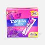 Tampax Radiant Tampons Regular Absorbency with BPA-Free Plastic Applicator and LeakGuard Braid, Unscented, 28 ct., , large image number 1