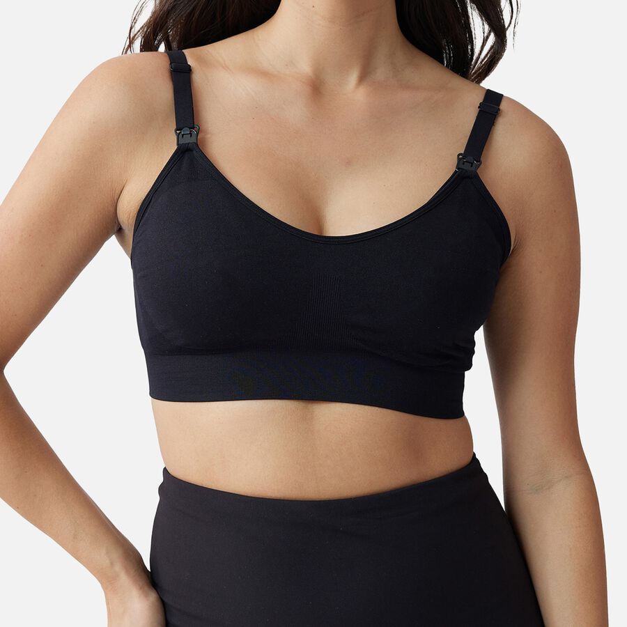 Ingrid + Isabel Basics Pumping + Nursing Bra, Black, Size L, , large image number 1