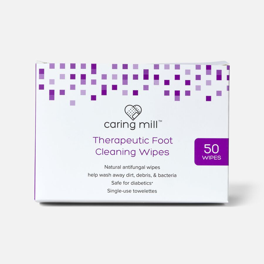 Caring Mill&trade; Therapeutic Antifungal Foot Wipes, 50 ct., , large image number 0