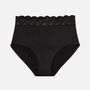 Thinx For All Leaks Signature Lace Very Light Hi-Waist Incontinence Underwear, Black, L, , large image number 0