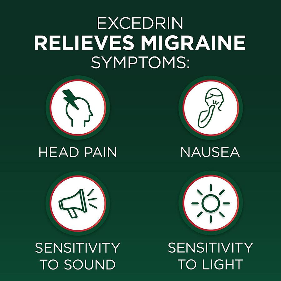 Excedrin Migraine Extra Strength Caplets, 200 ct., , large image number 1