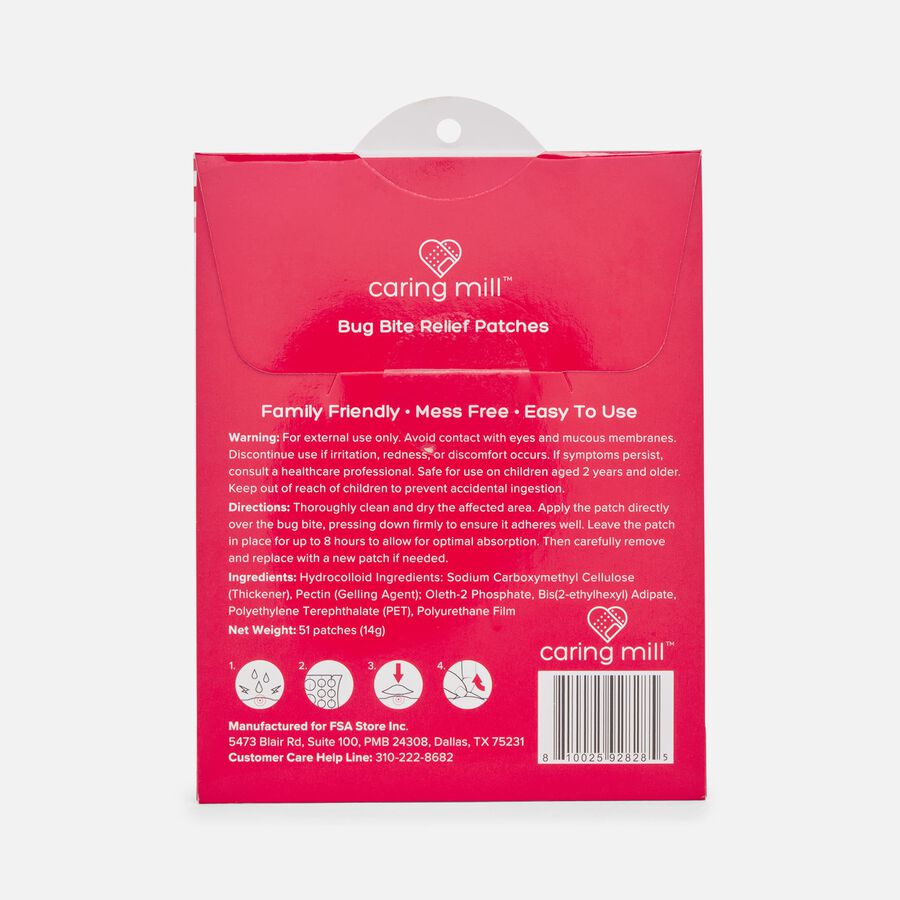Caring Mill&trade; Bug Bite Relief Patches, 51 ct., , large image number 1