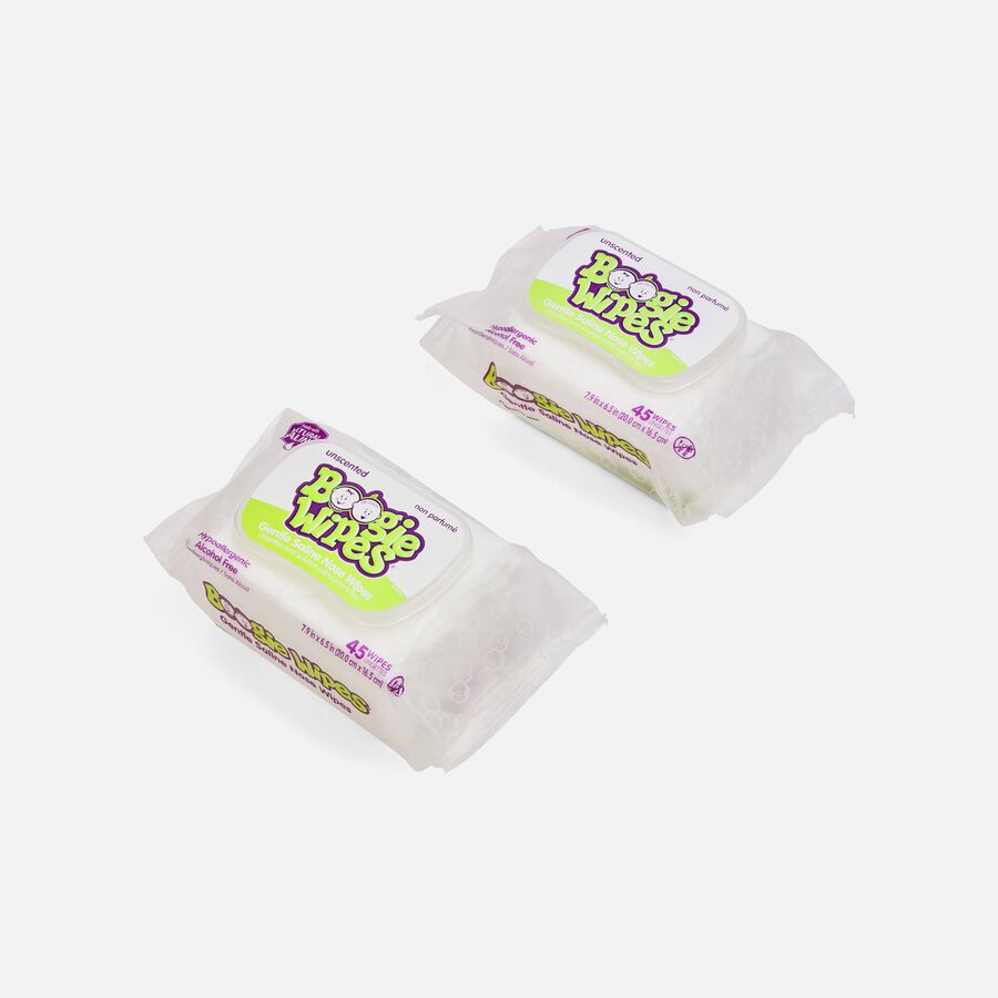 Boogie Wipes&reg; 2-Pack 45 ct. Saline Wipes in Unscented, , large image number 3