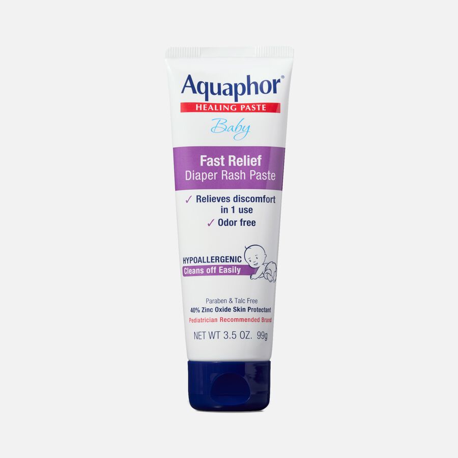 Aquaphor Baby Fast Relief Diaper Rash Paste Tube, 3.5 oz., , large image number 0