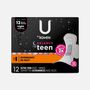 U by Kotex Balance Sized for Teens Ultra Thin Overnight Pads with Wings, 12 ct., , large image number 0