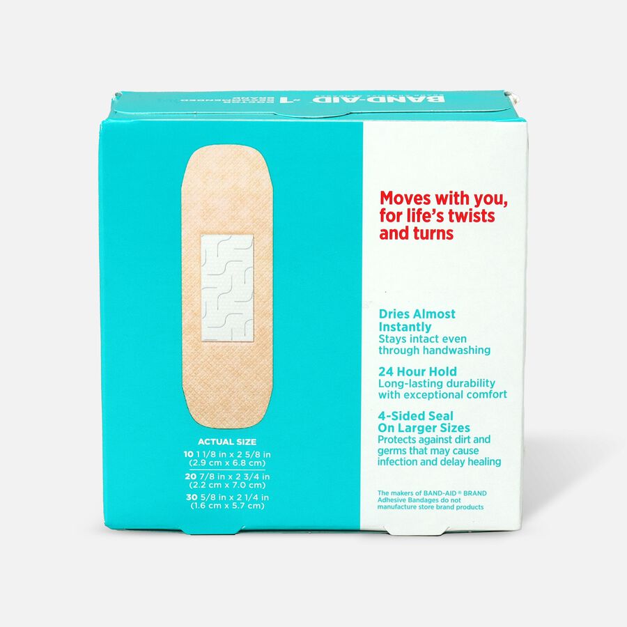 BAND-AID&reg; Skin-Flex Adhesive Bandages, Assorted Sizes, 60 ct., , large image number 1