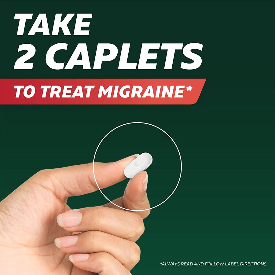 Excedrin Migraine Extra Strength Caplets, 200 ct., , large image number 2