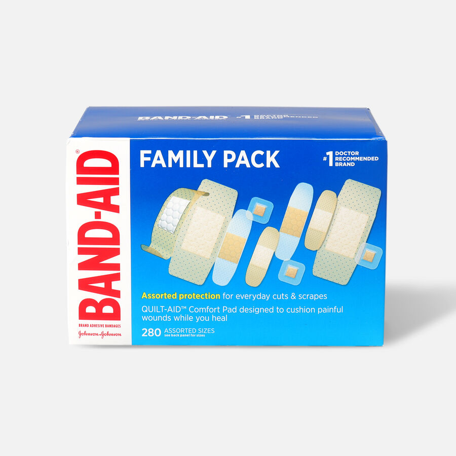 BAND-AID&reg; Family Pack Assorted Adhesive Bandages, 280 ct., , large image number 0