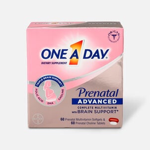 One A Day Prenatal Advanced Complete Multivitamins, 60+60 ct.
