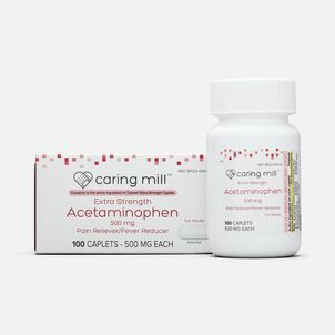 Caring Mill&trade; Acetaminophen Adult Pain Reliever/Fever Reducer Extra Strength Caplets, 100 ct.