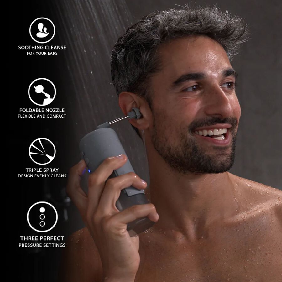 Wush Pro Powered Ear Cleaner, Grey, Grey, large image number 1