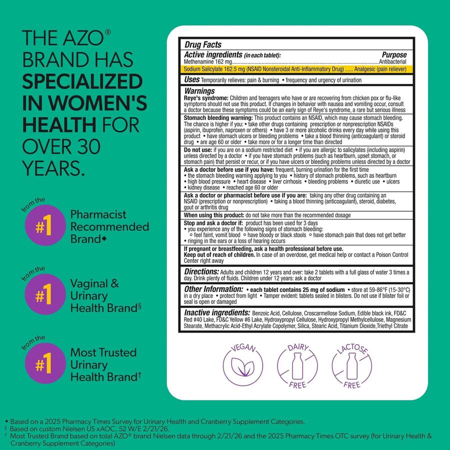 AZO Urinary Tract Defense Tablets, 24 ct., , large image number 2