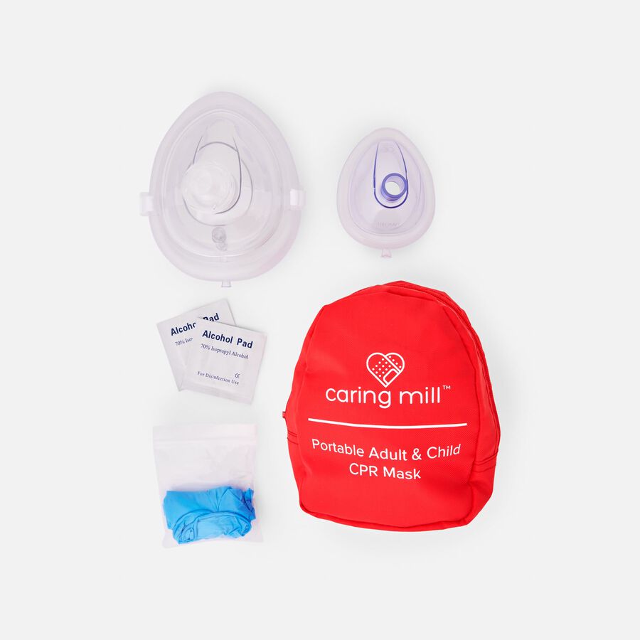 Caring Mill&trade; First Aid Adult and Infant CPR Mask Combo Kit, , large image number 1